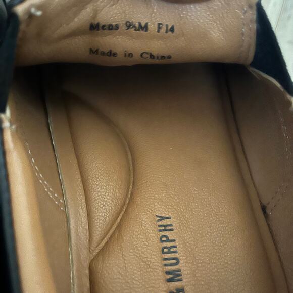 Johnston & Murphy 25-7205 Men's 9.5M Black Leather Slip On Loafer Shoe Sheepskin - Picture 6 of 8